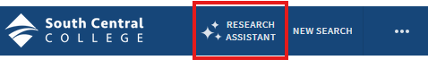 Research Assistant along top navigation ribbon